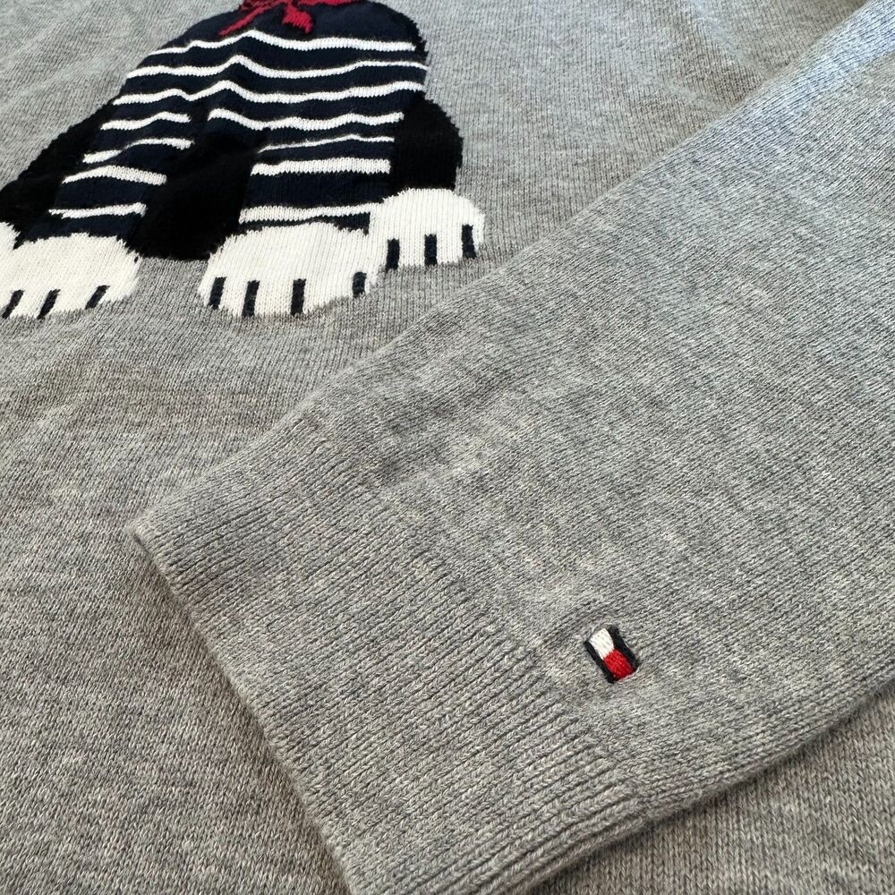 Tommy Hilfiger Womens S Crewneck Gray Lightweight Sweatshirt Top 100% Cotton - Picture 3 of 9